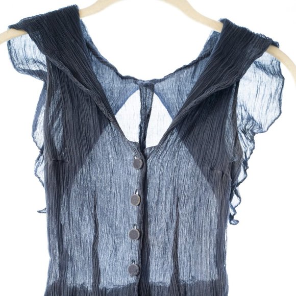 Vintage Blue Dress - Hand made